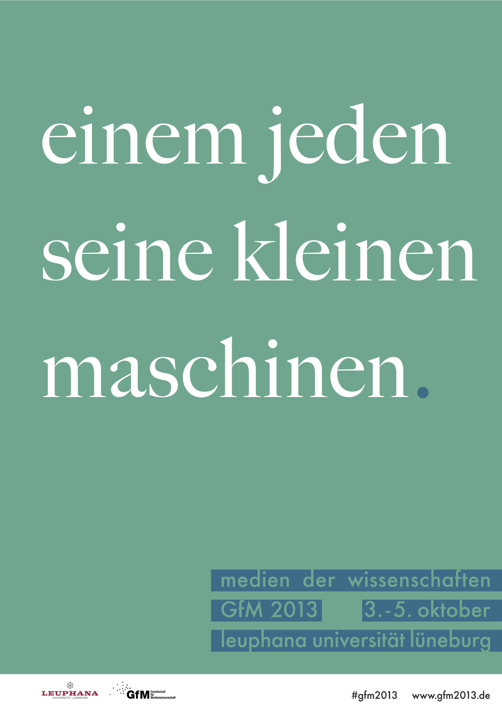 Plakat Jahrestagung 2013 Deleuze