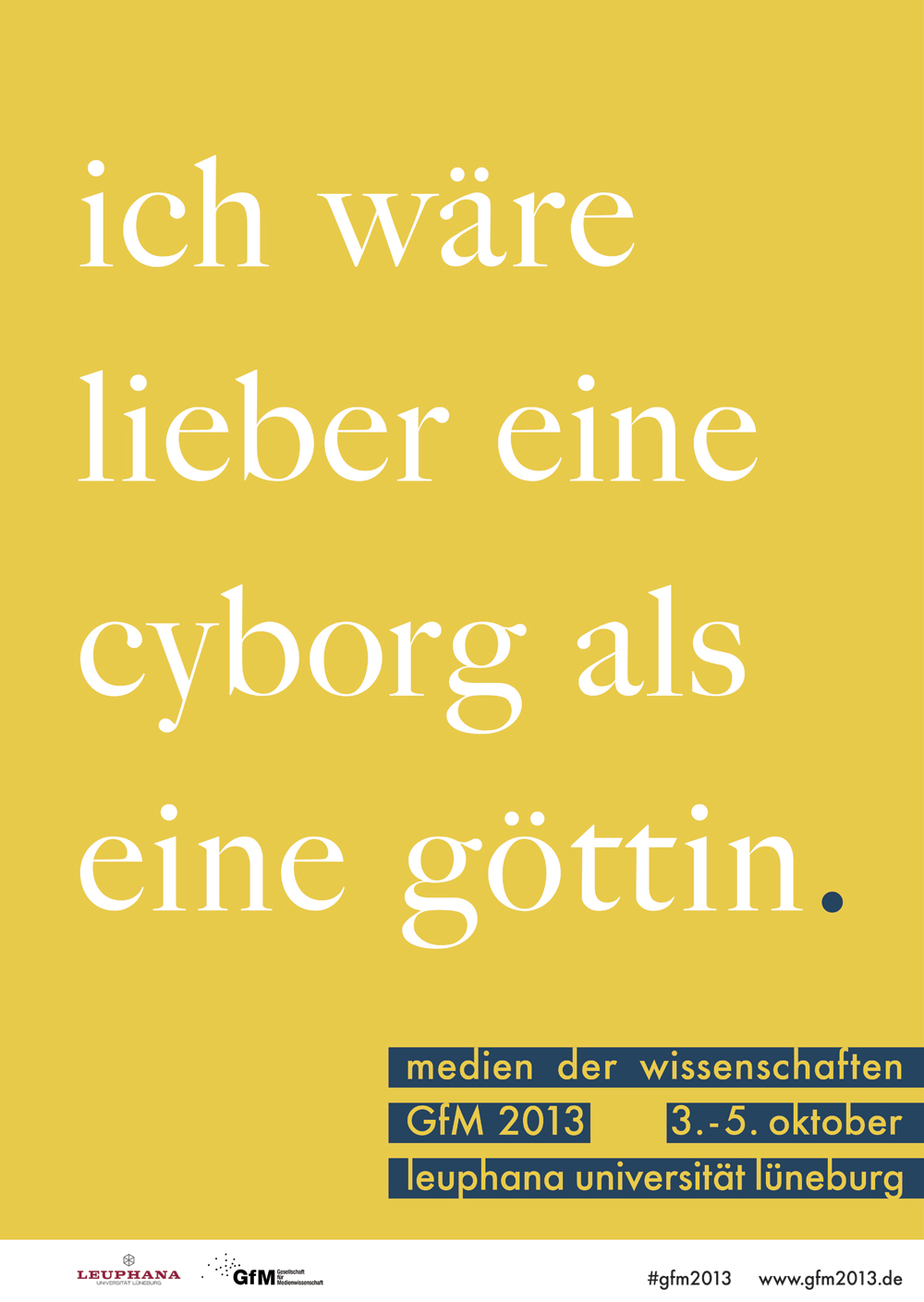 Plakat Jahrestagung 2013 Haraway